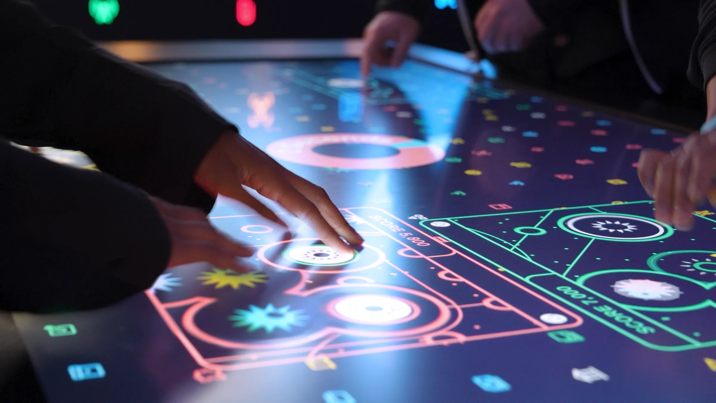 Data Defense — touch table gameplay